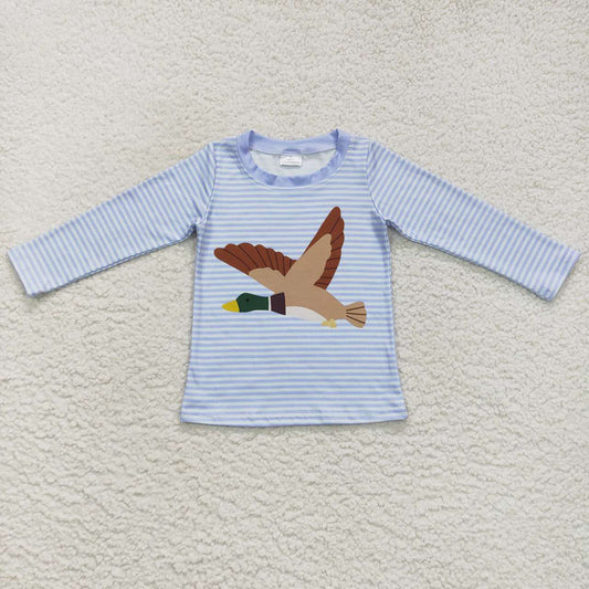 Baby Boys Hunting Duck Stripes Long Sleeve Shirts Tops