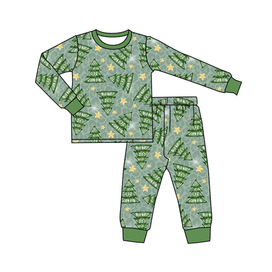 Baby Boys Christmas Tree Pajamas Clothing Sets preorder(moq 5)