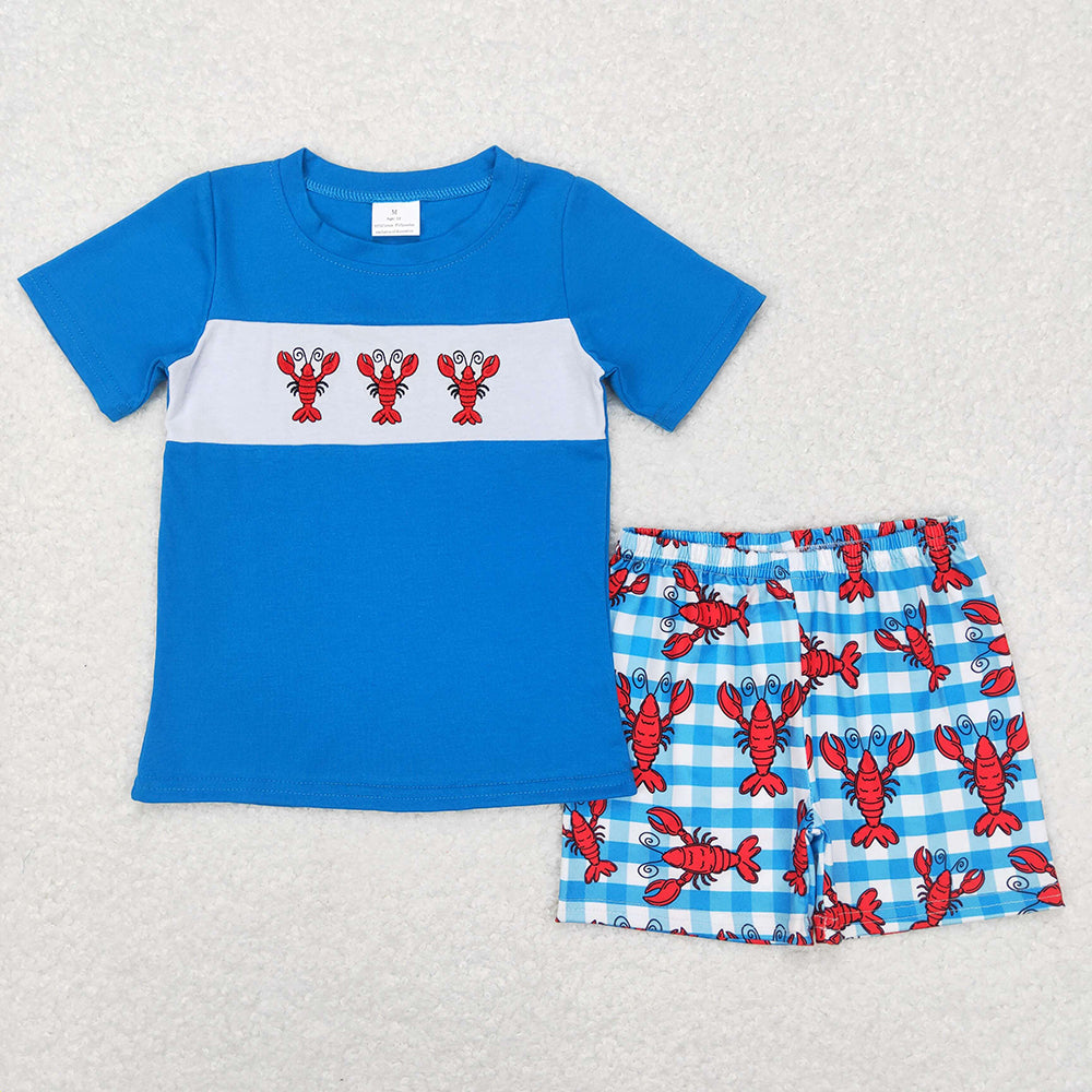 Baby Boys Crawfish Short Sleeve Tops Shorts Clothing Sets