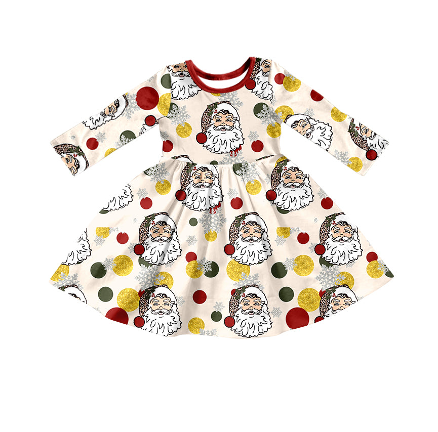 Baby Girls Christmas Santa Twirl Dresses preorder(moq 5)