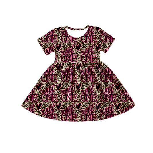 Baby Girls Valentines Wild One Love Knee Length Dresses Preorder(moq 5)