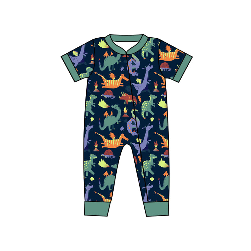 Baby Infant Boys Dinosaur Short Sleeve Rompers preorder(moq 5)