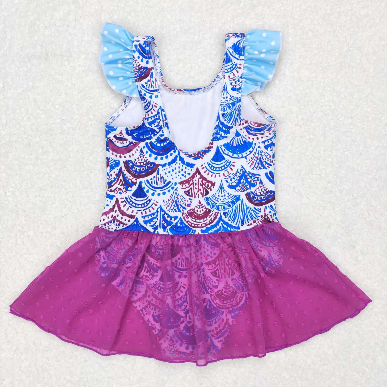 Baby Girls Mermaid Scale One Pieces Swimsuits