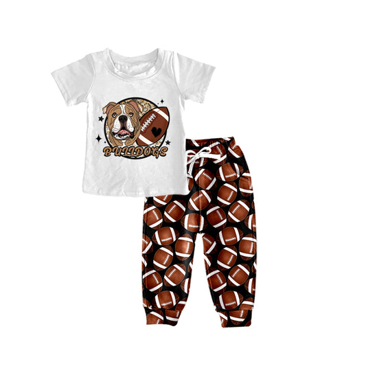 Baby Boys Football Team Dog Pants Clothing Sets preorder(moq 5)