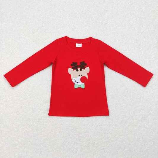 Baby Girls Christmas Deer Long Sleeve Tee Shirts Tops