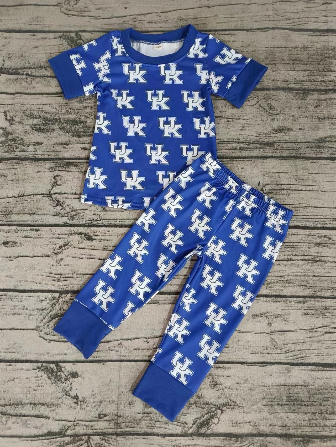 Baby Boys Blue Team UK Top Pants Pajamas Clothes Sets order preorder (moq 5)