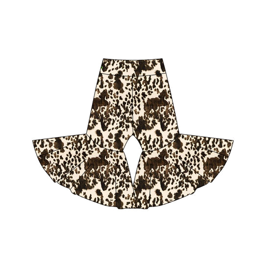 Baby Girls Cowhide Western Bell Pants preorder(moq 5)