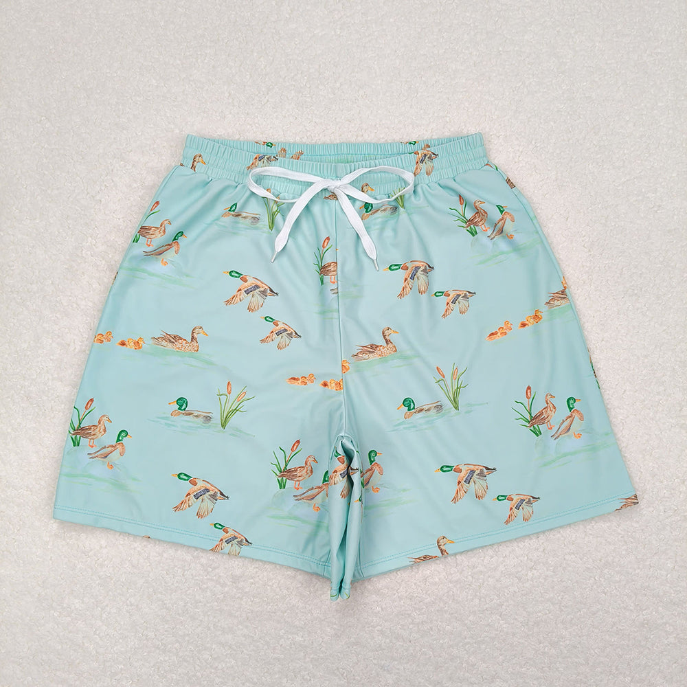 Daddy and Boy Summer Ducks Trunks Swimsuits Swimwears