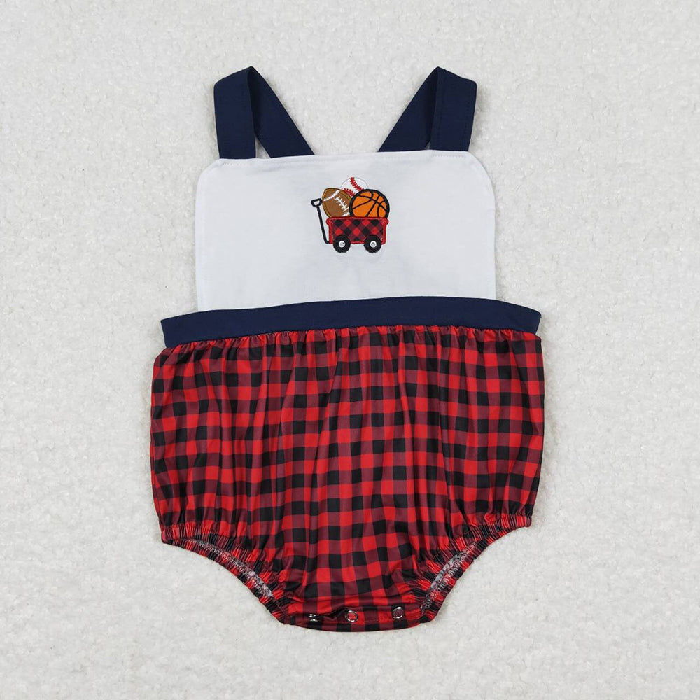 Baby Infant Boys Balls Straps Rompers