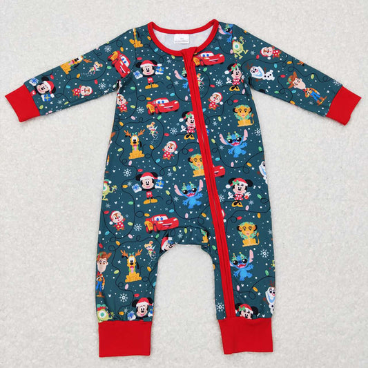 Baby Infant Kids Christmas Cartoon Animals Long Sleeve Rompers