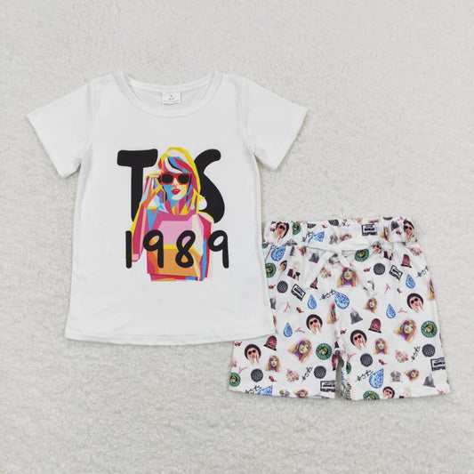 Baby Girls 1989 Singer Short Sleeve Top Shorts Clothes Sets