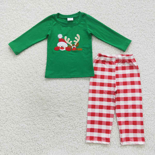 Baby Boys Christmas Reindeer Shirt Pants Clothes Sets