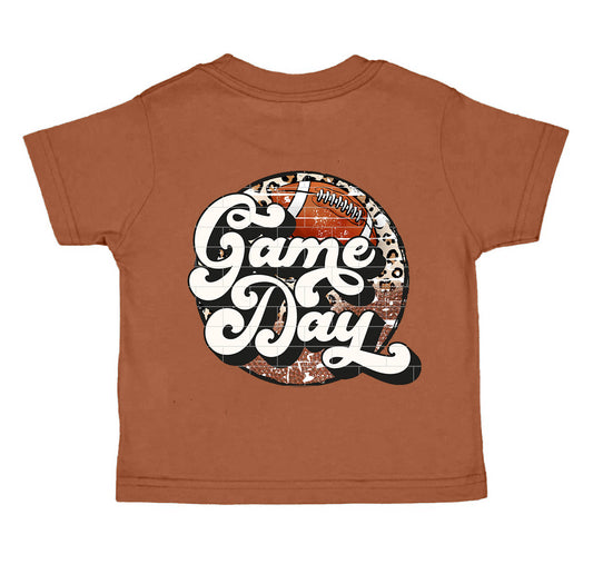 Baby Boys Brown Game Day Short Sleeve Tee Shirts Tops preorder(moq 5)