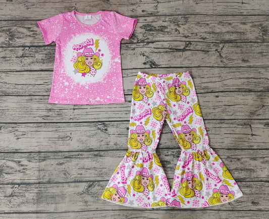 Howdy Doll Baby Girls Western Bell Pants Clothes Sets