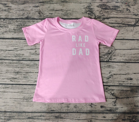 Baby Girls Pink Checkered Short Sleeve Tee Shirt Tops