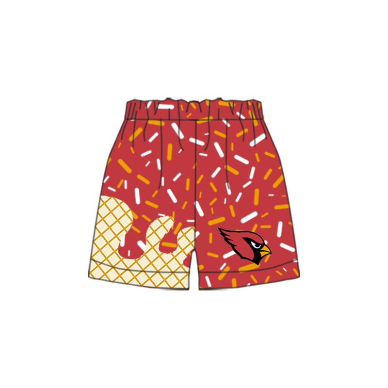 Preorder(moq 5) Baby Boys Team Red Cardinals Sports Shorts