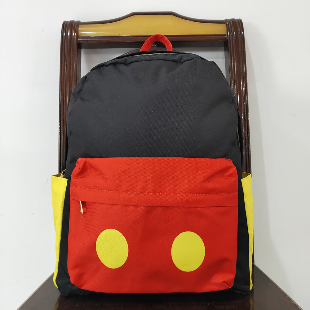 Baby Kids Black Red Cartoon Backpack Back Bags