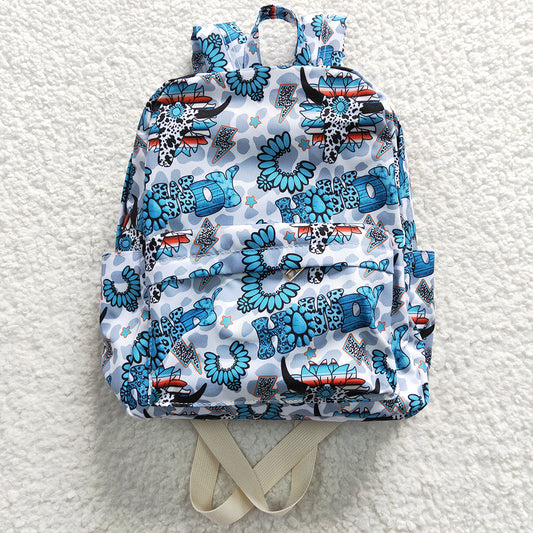 Baby Kids Children Howdy Turquoise Western Back Bags