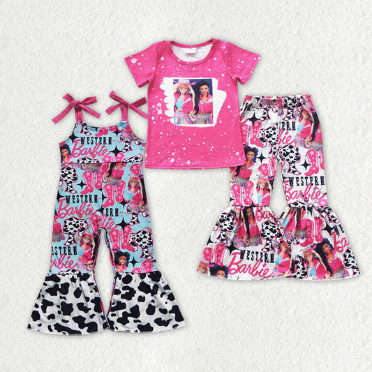 Baby Girls Western Doll Bell Pants Sibling Sister Clothes Sets