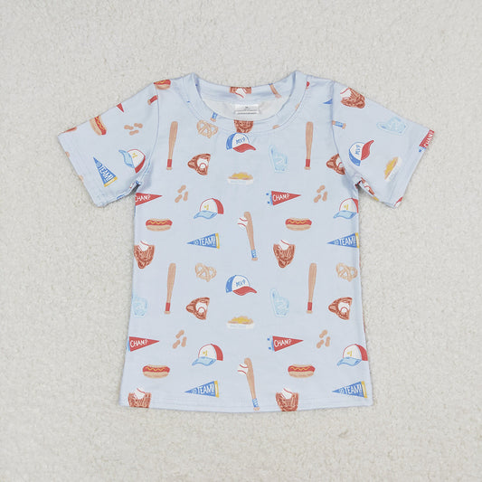Baby Boys Summer Baseball Short Sleeve Tee Shirts Tops