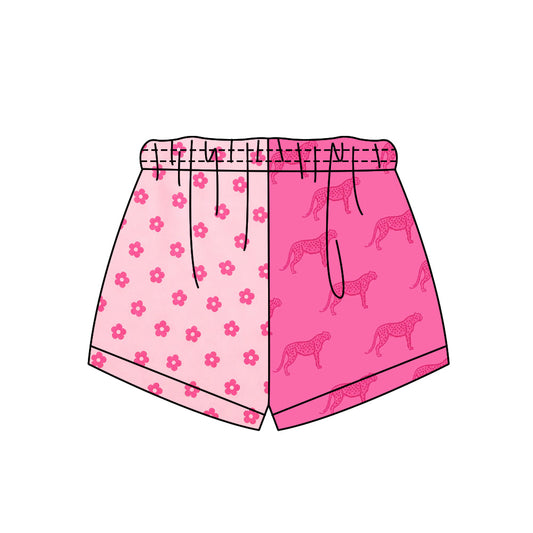 Preorder (moq 5)Baby Girls Leopards Flowers Shorts Bottom