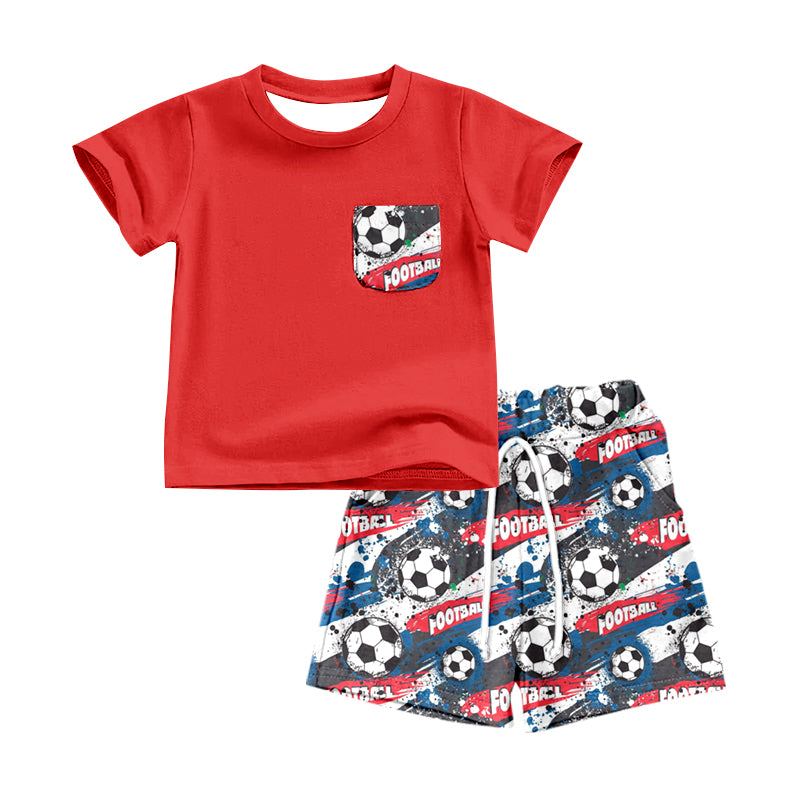 Baby Boys Football Shirt Top Shorts Clothes Sets preorder(moq 5)