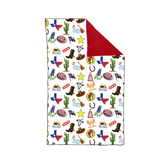 Baby Kids Western Tx Minky Blankets preorder(moq 5)