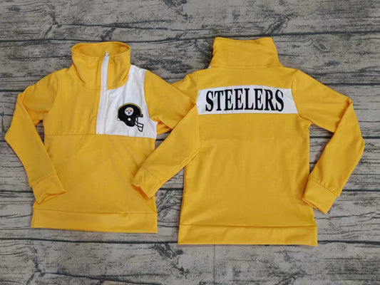 Baby Boys Steelers Team College Football Zip Pullovers Tops preorder(MOQ 5)