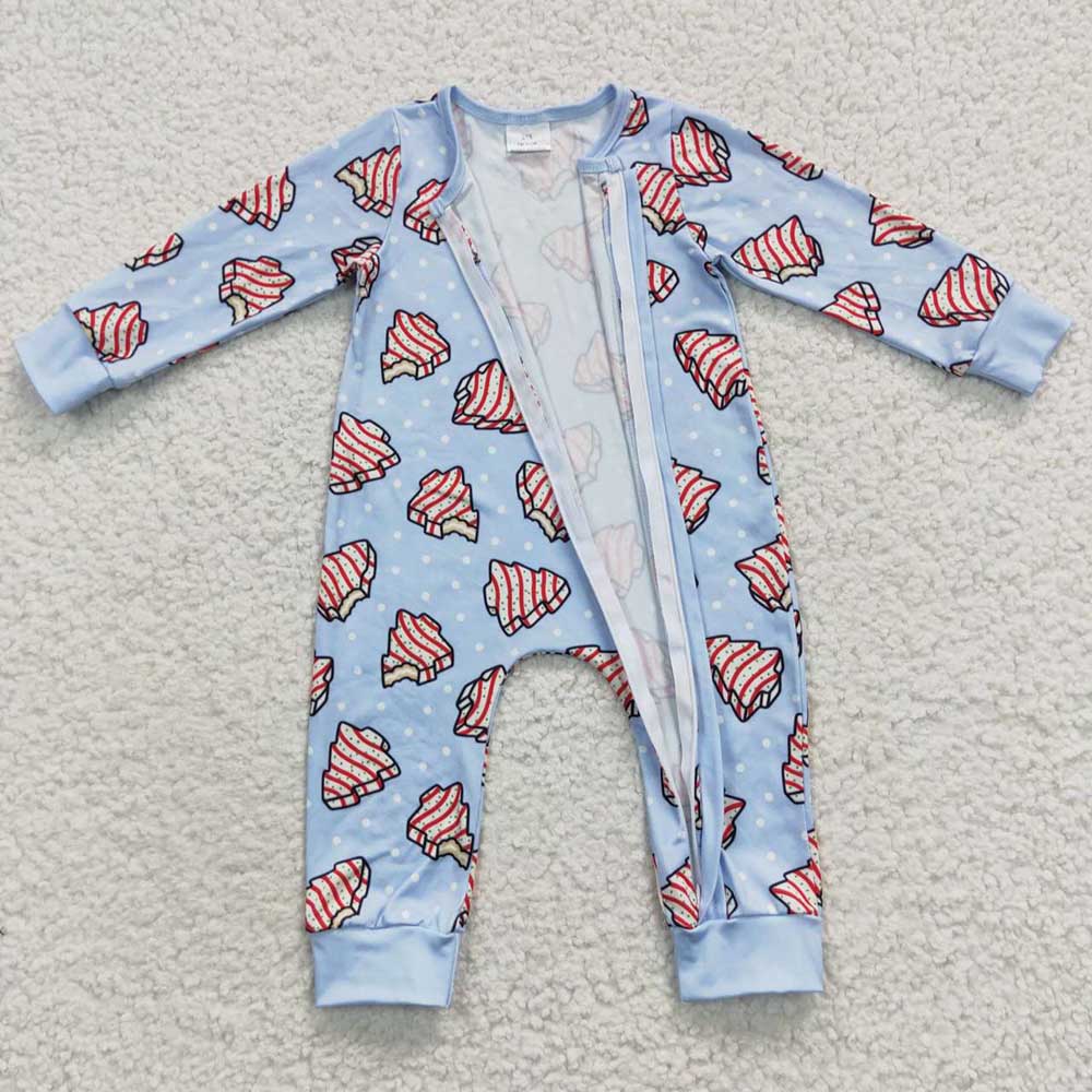 Baby Boys Christmas Tree Cake Rompers