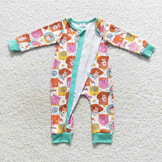 Baby Infant Toy Colorful Kids Zip Rompers