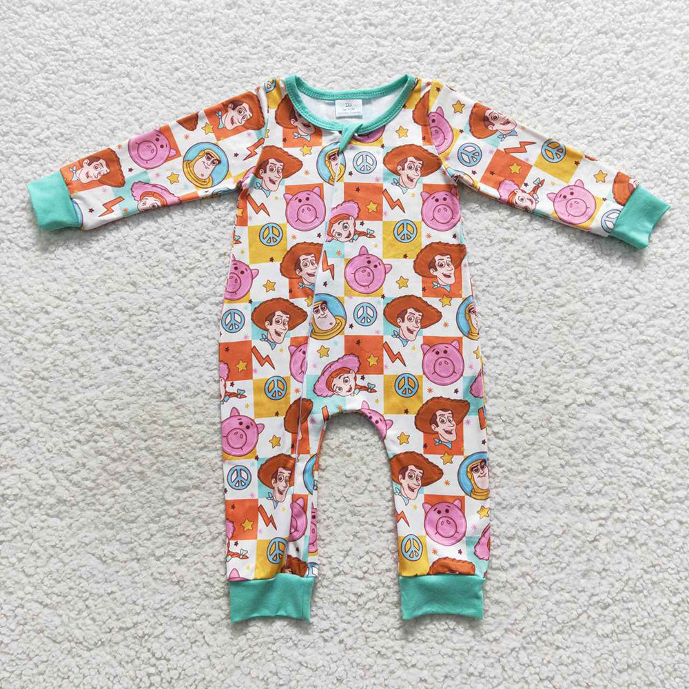 Baby Infant Toy Colorful Kids Zip Rompers