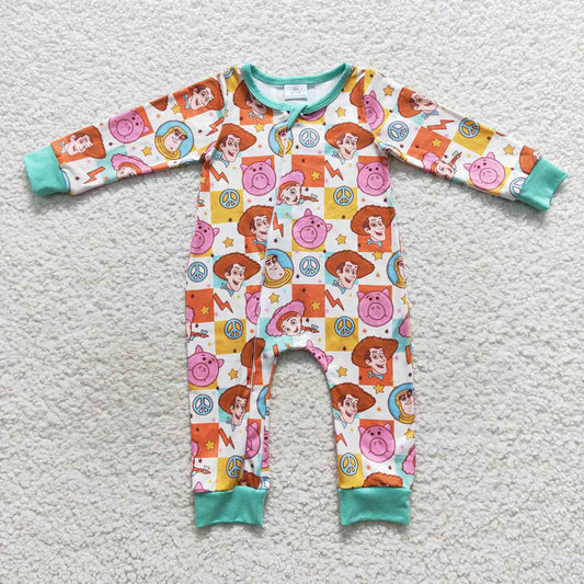 Baby Infant Toy Colorful Kids Zip Rompers