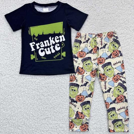 Baby Boys Green Cute Halloween Pants Clothes Sets