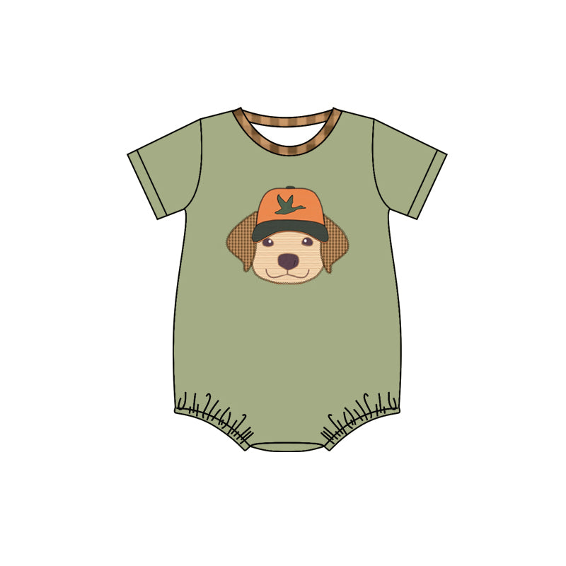 Infant Baby Boys Duck Dog Short Sleeve Rompers preorder(moq 5)