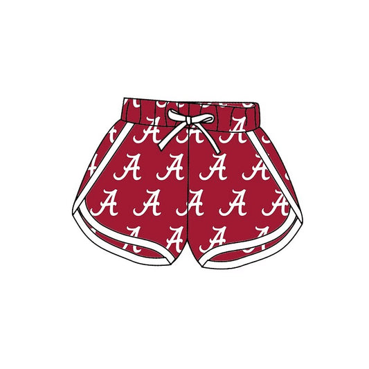Preorder moq 5 Adult Women Alabama Team Sports Shorts