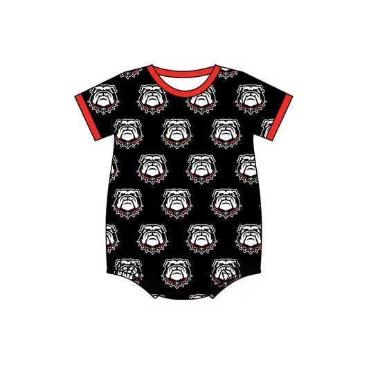 Baby Infant Boys Bulldogs Team Short Sleeve Rompers preorder(moq 5)