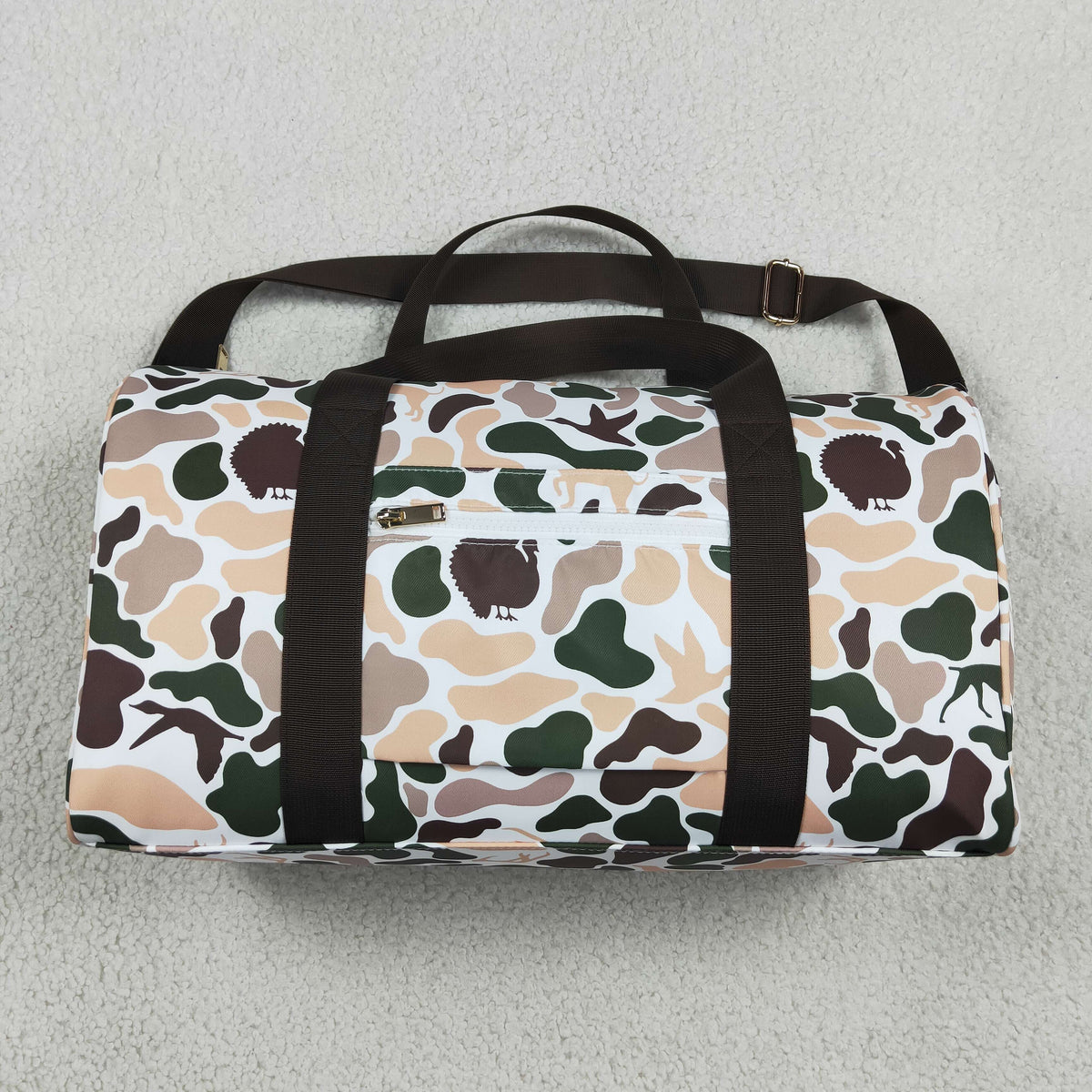 Women Camouflage Deers Hunting Duffle Gym Bags