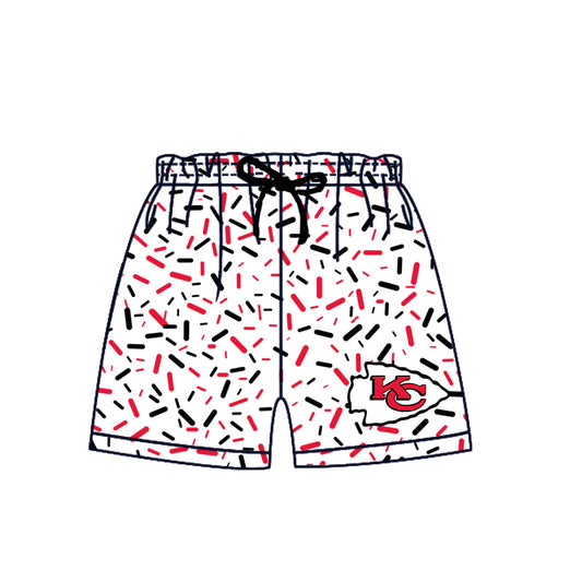 Preorder (moq 5)Baby Boys Drip Sprinkles KC Chiefs Team Shorts Bottom