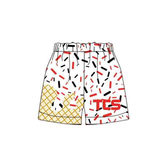 Preorder(moq 5) Baby Boys Red Drip TCS Team Shorts Bottom