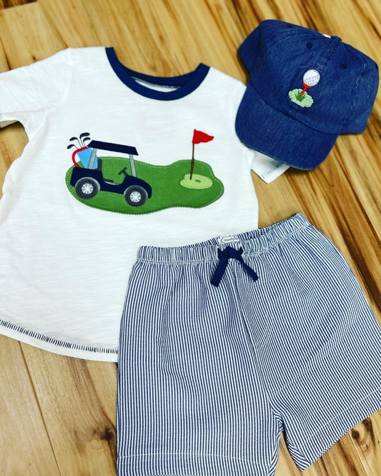 Baby Boys Golf Top Stripes Summer Shorts Clothes Sets split order preorder May 26th