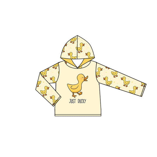Baby Girls Duck Hooded Long Sleeve Shirt preorder(moq 5)