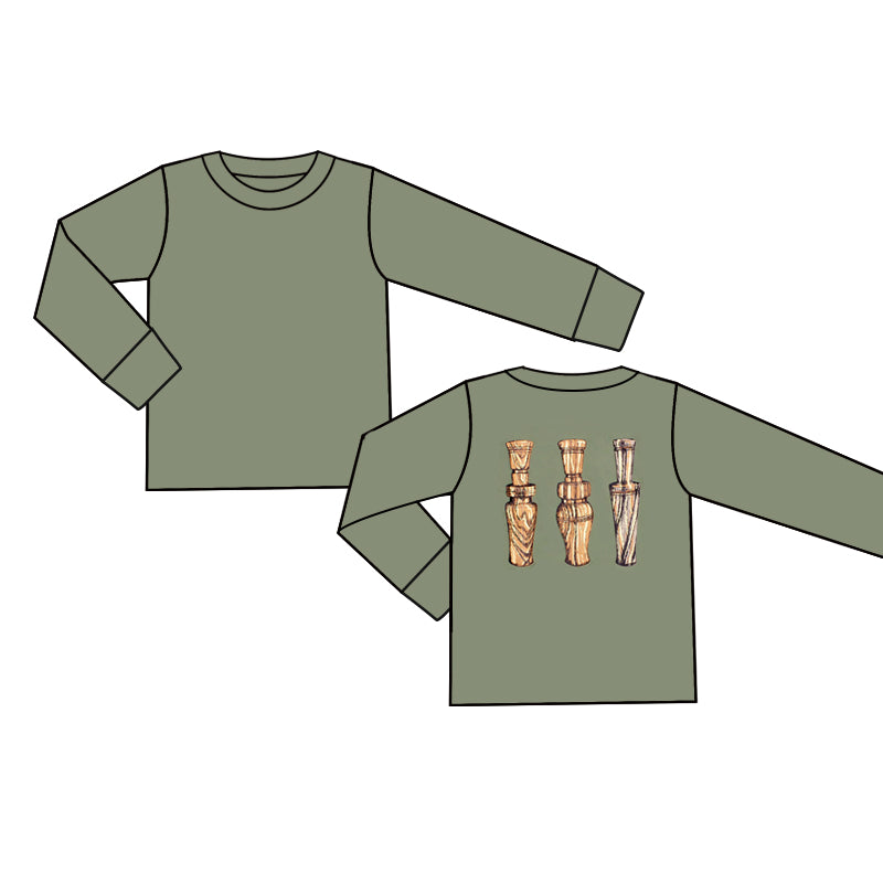 Baby Boys Duck Call Long Sleeve Tee Shirts Tops preorder(MOQ 5)