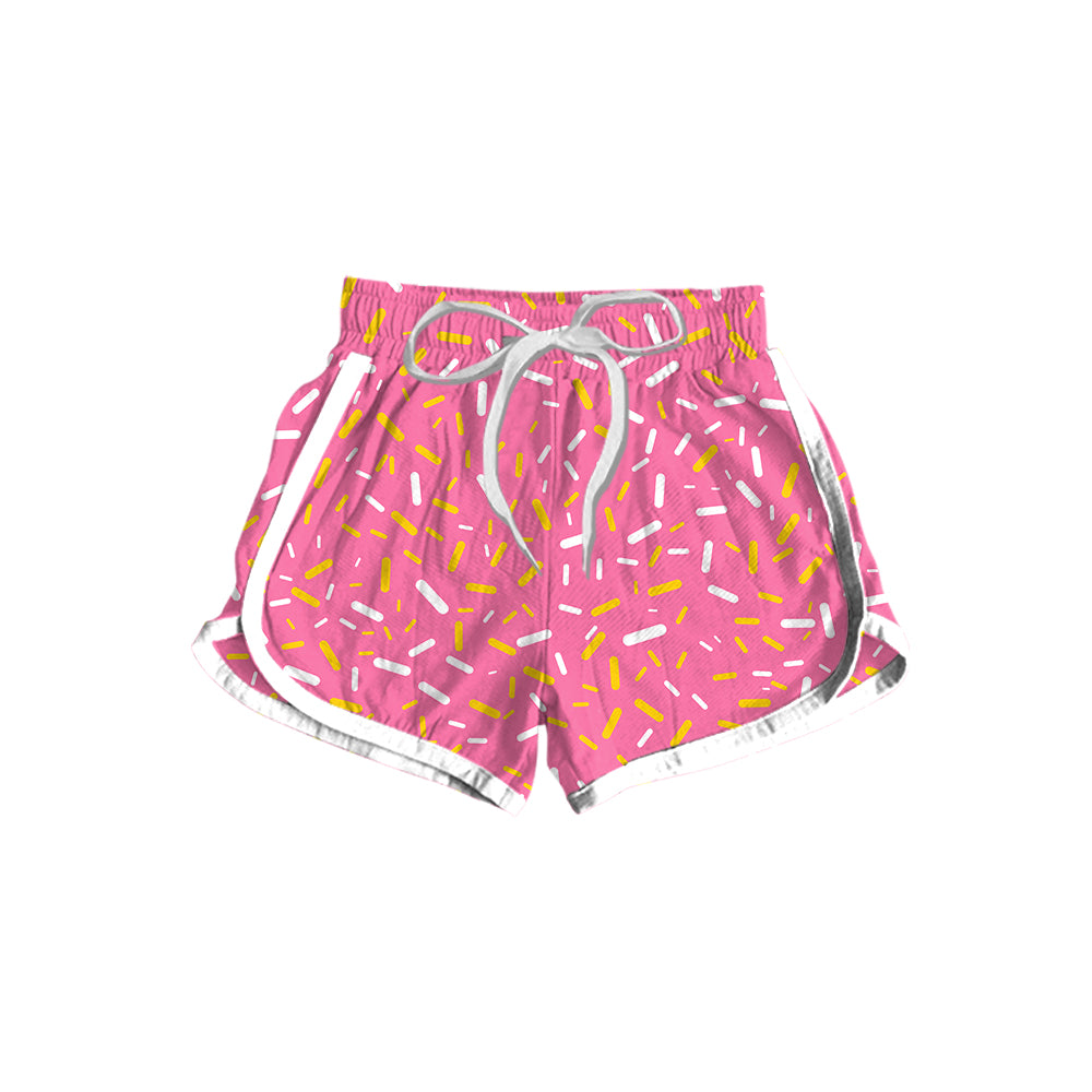 Preorder moq 5 Baby Girls Pink Team Ice Cream Drips sports shorts