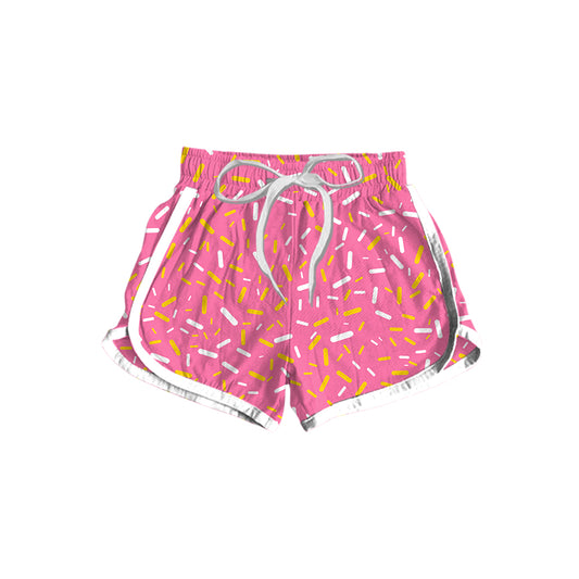 Preorder moq 5 Baby Girls Pink Team Ice Cream Drips sports shorts