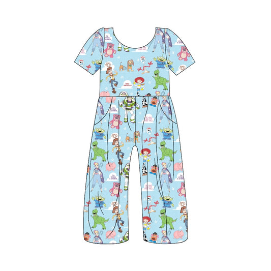 Baby Girls Toy Friends Short Sleeve Jumpsuits Preorder(moq 5)