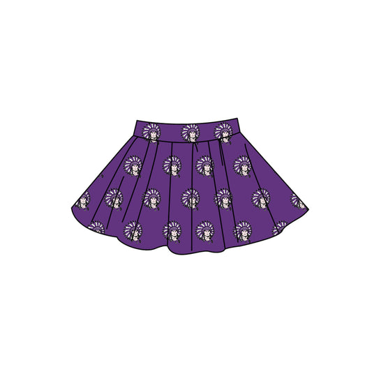Preorder moq 5 Adult Women Purple Vikings Team Skirt Shorts Bottom