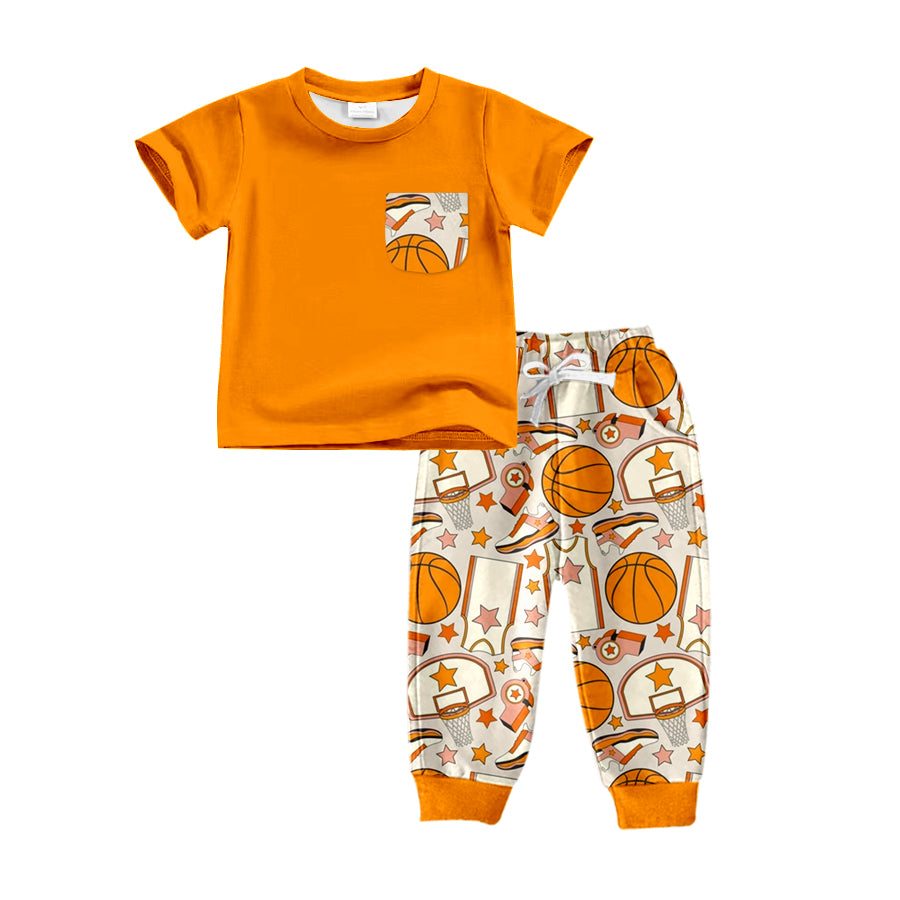 Baby Boys Basketball Shirt Pants Outfits Clothes Sets preorder(moq 5)