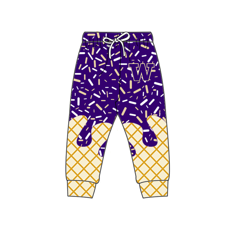 Preorder (moq 5)Baby Boys Drip Sprinkles Washington Huskies Team Jogger Pants Bottom