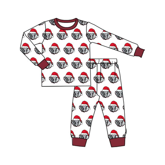 Preorder(moq 5) Baby Kids Alabama Team Christmas Top Pants Lounge Wear Pajamas Sets