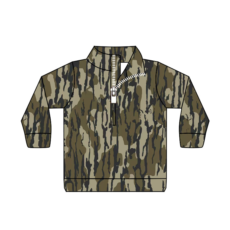 Baby Boys Southern Bottomland Zip Long Sleeve Pullovers Tops preorder(MOQ 5)